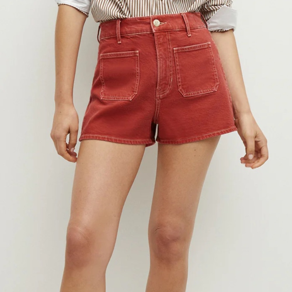 Veronica Beard Elijah Patch Pocket Shorts